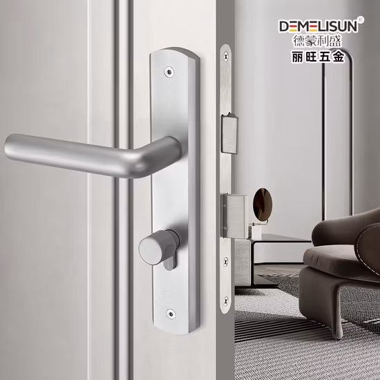 ブラックホワイトスライバー両面UPVC 85/92mmインテリアドアハンドルドアロック