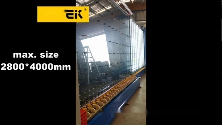 自動 2800mm 垂直オンライン ガス充填真空断熱二重ガラス ガラス生産ライン機械
